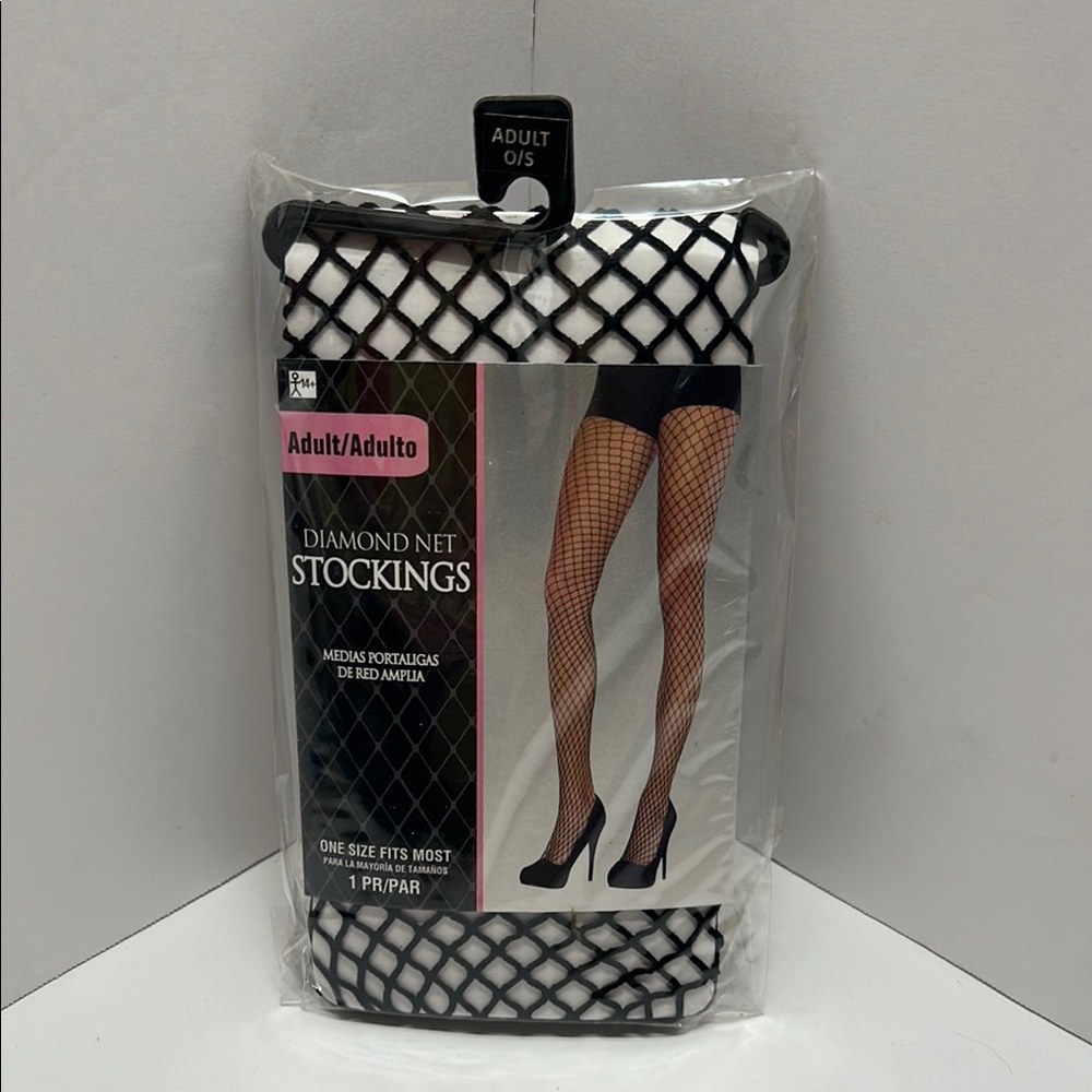 Party City Black Diamond Net Stockings